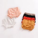 Pure kleur katoen en linnen kant casual driehoek shorts (kleur: wit maat: 90)