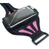 Nylon materiaal Sports Armband hoesje voor Samsung Galaxy S6 / S5 / S4 / S3 (roze)