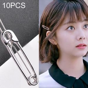 10 stuks nieuwe mode exquise sieraden haar clip metalen pin vorm haar ornamenten versierd kikker clip (zilver)