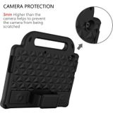 Voor Huawei MediaPad T5 10.1 Diamond Series EVA Anti-Fall Shockproof Sleeve Protective Shell Case met Holder & Strap(Zwart)