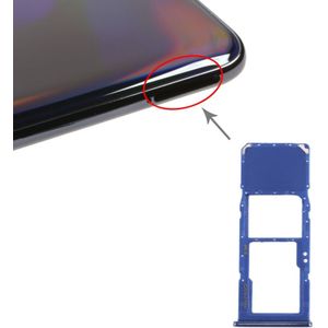 SIM-kaartlade + Micro SD-kaartlade voor Galaxy A70 (Blauw)