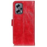 Voor Xiaomi Redmi Note 11t Pro 5G Retro Crazy Horse Textuur Lederen telefoonhoesje