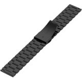 18mm Steel Wrist Strap Watch Band voor Fossil Female Sport / Charter HR / Gen 4 Q Venture HR (Zwart)