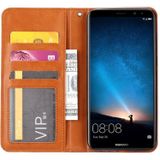 Knead huidtextuur horizontaal Flip lederen case voor Huawei mate 10 Lite/Maimang 6/Nova 2i  met foto frame & houder & kaartsleuven & portemonnee (zwart)