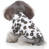 2 stks Pet Beach Shirt Hond Print Lente en Zomer Kleding  Grootte: S