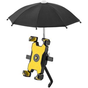 Fietsbox fiets mobiele telefoon beugel met parasol ruiter mobiele telefoon frame  stijl: achteruitkijkspiegel installatie