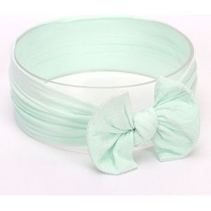 Schattig bowknot zuigeling baby meisje Hairband Headwear hoofdbanden (mint groen # 12)