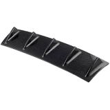 Universele auto Rear Bumper Lip Diffuser 5 Shark Fin stijl koolstofvezel ABS  grootte: 58 4 x 53 3 x 15.2 cm