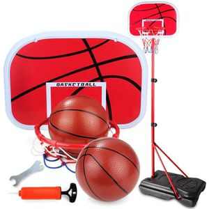 Kinderen Outdoor Home Sports Basketbal Stand Liftable Shooting Frame Met 2 Basketballen & Pomp & Moersleutel (1.7m Pool)