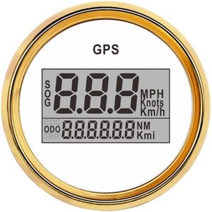 PLG2 DN52mm 12/24V Auto en Boot Algemene GPS Kilometerteller Snelheidsmeter (WG)