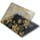 Enkay Vintage Patroon Serie Laotop Beschermend Crystal Case voor MacBook Air 13.3 Inch A1932 / A2179 / A2337 (Golden Snowflake)