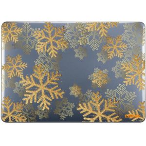 Enkay Vintage Patroon Serie Laotop Beschermend Crystal Case voor MacBook Air 13.3 Inch A1932 / A2179 / A2337 (Golden Snowflake)