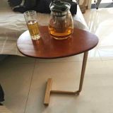 Kleine koffietafel moderne eenvoud bed tabel Scandinavische stijl ijzeren massief hout kant tabel mini creatieve thee tafel  grootte: 45 * 30 * 60cm (hout kleur)