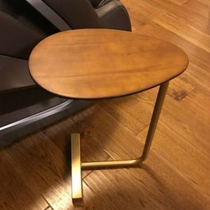 Kleine koffietafel moderne eenvoud bed tabel Scandinavische stijl ijzeren massief hout kant tabel mini creatieve thee tafel  grootte: 45 * 30 * 60cm (hout kleur)