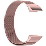 Voor Garmin Forerunner 35 / 30 Milanese vervanging polsband horlogeband (Rose Pink)