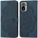 Voor Xiaomi Redmi Note 10 Mandala relif lederen telefoonhoesje