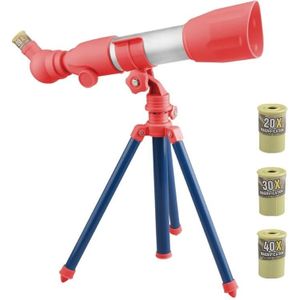 Kinderen high-definition meerdere astronomische telescoopwetenschap onderwijshulpmiddelen (een model rood)