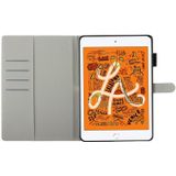 Voor iPad Mini / 5 / 4 / 3 / 2 Cross Texture Painted Horizontal Leather Case with Sleep / Wake-up Function & Card Slot & Wallet (Chrysanthemum)