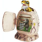 16 6 x 15 8 x 26 cm Vingerafdruk Dinosaurus Ei Wachtwoord Geldbank Kinderspeelgoed Geschenken Tyrannosaurus Rex Spaarpot (Beige)