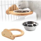 Huisdieren vrij verstelbare opknoping Cage Bowl  Specificatie: Stainless Steel Bowl Cloud