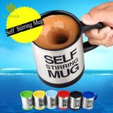 400ml mokken automatische elektrische zelf roeren mok Cup koffie melk mengen mok Smart roestvrijstaal SAP mix Cup Drinkware (zwart)