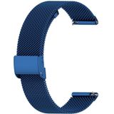 18mm Metal Mesh Polsband Horloge Band voor Fossil Female Sport / Charter HR / Gen 4 Q Venture HR (Donkerblauw)