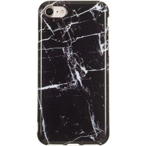 TPU beschermhoes voor iPhone 8 & 7 (zwart marmer)