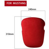 Auto Suede Wrap Armsteun Doos Cover voor Ford Mustang 2015-2021  Links en Right Drive Universal (Wine Red)