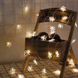 3m 20 LEDs USB Home Nieuwjaar kerst decoratie Snowflake Garland licht (warm wit)