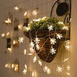 3m 20 LEDs USB Home Nieuwjaar kerst decoratie Snowflake Garland licht (warm wit)