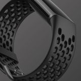 Voor Fitbit Charge 5 Silicone Hole vervangende band horlogeband (rock grijs)
