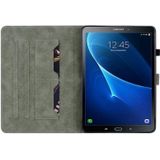 Voor Samsung Galaxy Tab A 10.1 2016/T580/T585 Tijgerpatroon Flip Lederen Tablet Case (Grijs)