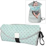 Baby veranderende luier pad Portable opvouwbare waterdichte verpleegkundige pad  grootte: n grootte (donker groene stippen)