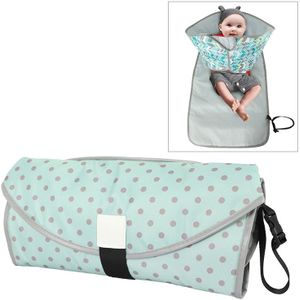 Baby veranderende luier pad Portable opvouwbare waterdichte verpleegkundige pad  grootte: n grootte (donker groene stippen)