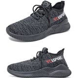 Mannen Sneakers Lente Lage Top Casual Schoenen Lace-up Running Schoenen  Grootte: 41 (Zwart)