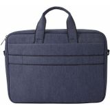 DJ03 waterdichte anti-kras anti-diefstal n-schouder handtas voor 15 6 inch laptops  met koffer gordel (marineblauw)