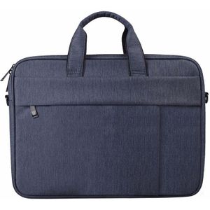 DJ03 waterdichte anti-kras anti-diefstal n-schouder handtas voor 15 6 inch laptops  met koffer gordel (marineblauw)