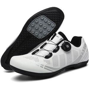 T27 Cycling Ademende Power-Assisted Mountain Fietsschoenen  Grootte: 46 (Rubber-White)
