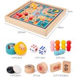 Kinderen Houten Multifunctionele Parent-Kind Interactieve Puzzel Board Toy  Set Specificatie: 4 In 1 Schaken