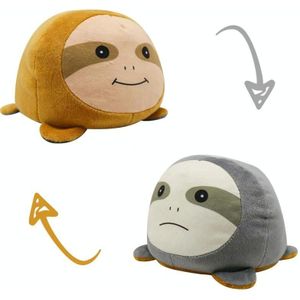 15cm Flipped Doll Double-Sided Expression Flipped Animal Cartoon Doll Pluche Speelgoed (Orange Ash Luiaard )