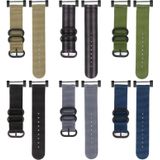 Voor Suunto Core Three-Ring Steel Buckle Nylon Watchband