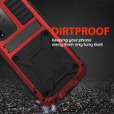 Voor Galaxy S20 Ultra Shockproof Waterproof Dust-proof Metal + Siliconen beschermhoes met houder (rood)