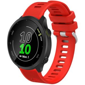For Amazfit BIP U 20mm Silicone Twill Watch Band(Red)