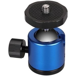 Mini 360 graden rotatie panoramische metalen kogelkop voor DSLR & digitale camera's (blauw)