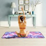 Microfiber Eco-vriendelijke Anti-slip handdoek opvouwbare Yoga Mat Sport Laken  Grootte: 183 x 63cm (Paars)