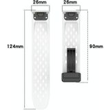 Voor Garmin Instinct 2X Solar 26 mm siliconen horlogeband met vouwgesp