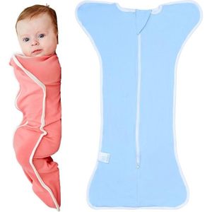 Insular Baby Cotton Quilt Newborn Swaddle Sleeping Bag Blanket  Size: 60cm For 0-3 Months(Blue)