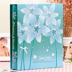 4D 6 inch interstitial foto album 50 pagina's voor 200 PCS Foto's scrapbook papier baby familie bruiloft foto albums (Lily)