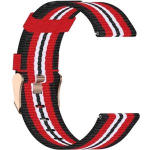 Voor Huawei B5 nylon band (Zwart Rood)