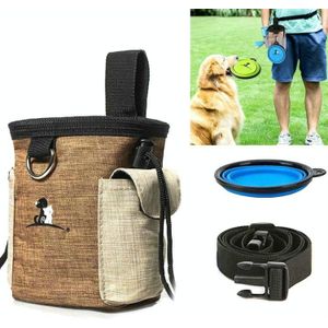 Outdoor Pet Training Bag Dog Training Pockets Pet Snack Opbergtas Zakken  Specificatie: Waist Bag + Folding Bowl